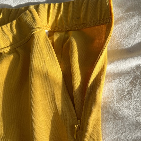 Nike Sportswear Yellow Maxi Skirt Side Slit Sz S Streetwear Colour Block Sporty - Picture 5 of 10